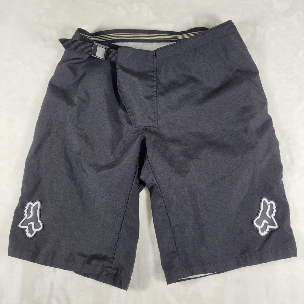 Fox Racing Cycling‎ Shorts Men's 36 Black 12" Inseam Belted Casual Biking